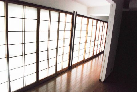 南側廊下　完成