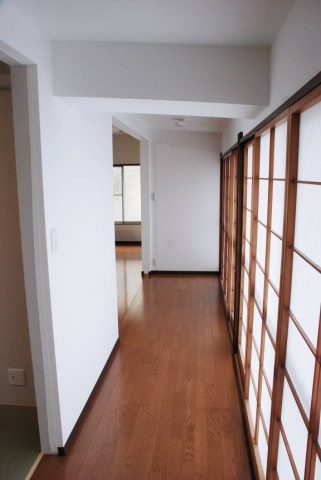 南側廊下　完成