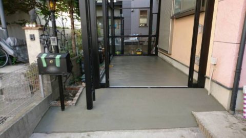 土間打ち　施工後