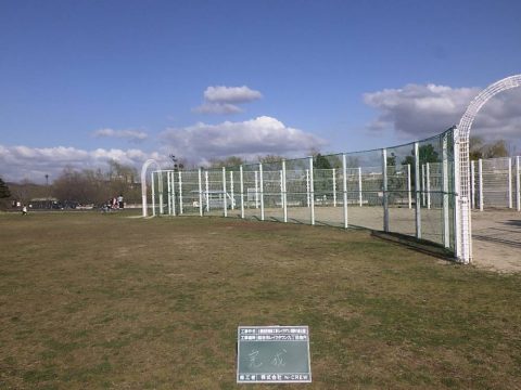 防球ネット張り工事