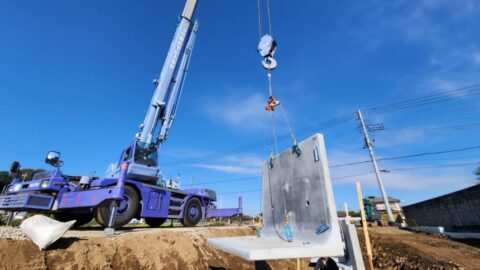 内牧　春日部　土地造成工事　L型擁壁　新築　注文住宅