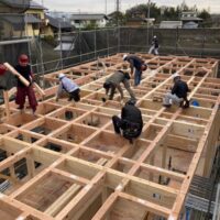 春日部市　新築工事　建築会社　上棟
