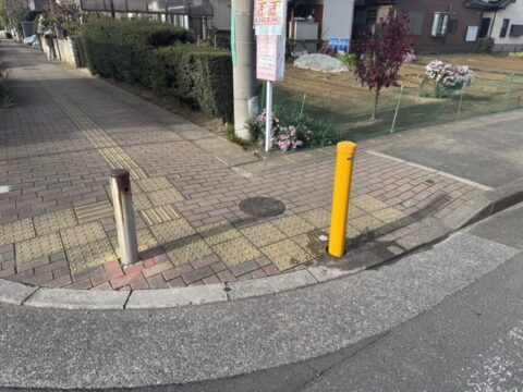 越谷市　春日部市 土木工事　ボラード