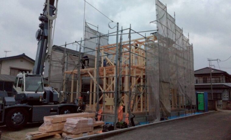 春日部市　建築会社　上棟　新築工事
