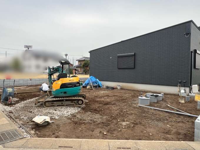 春日部市　越谷市　建築会社　土木作業　外構工事
